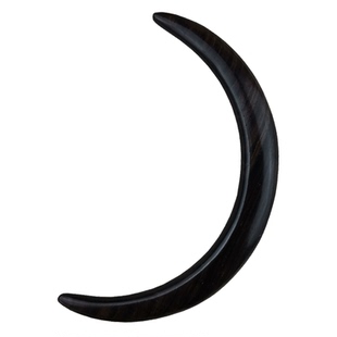 唐三把手工黑檀木半月华发簪古风配饰汉服发饰儿童长短发盘发簪子