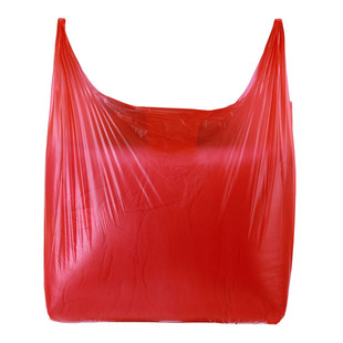 大号塑料袋食品方便袋手提式特大号背心袋垃圾袋红色家纺袋打包袋