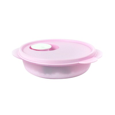 特百惠塑料圆形微波正品便当盒