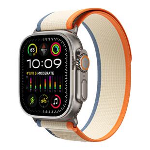 适用苹果手表s10表带applewatch野径iwatch8手表带s9回环式Ultra3/2男士2026新款49mm腕带运动尼龙编织11代