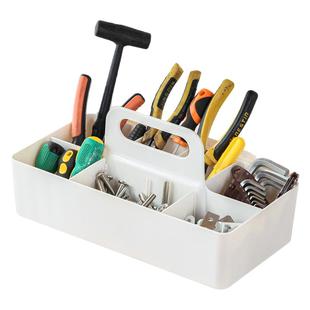 零件盒手提工具收纳箱五金配件螺丝分格收纳盒杂物篮整理盒大容量