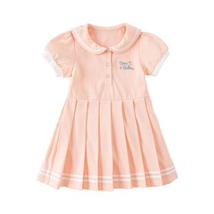 【夏季清仓】【汽水棉】戴维贝拉女童连衣裙夏装儿童女孩百褶裙子