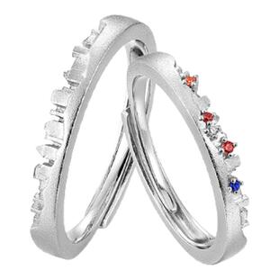 I Do&Co.暖城925银小众高级感单戒指情侣对戒 生日礼物送闺蜜女友