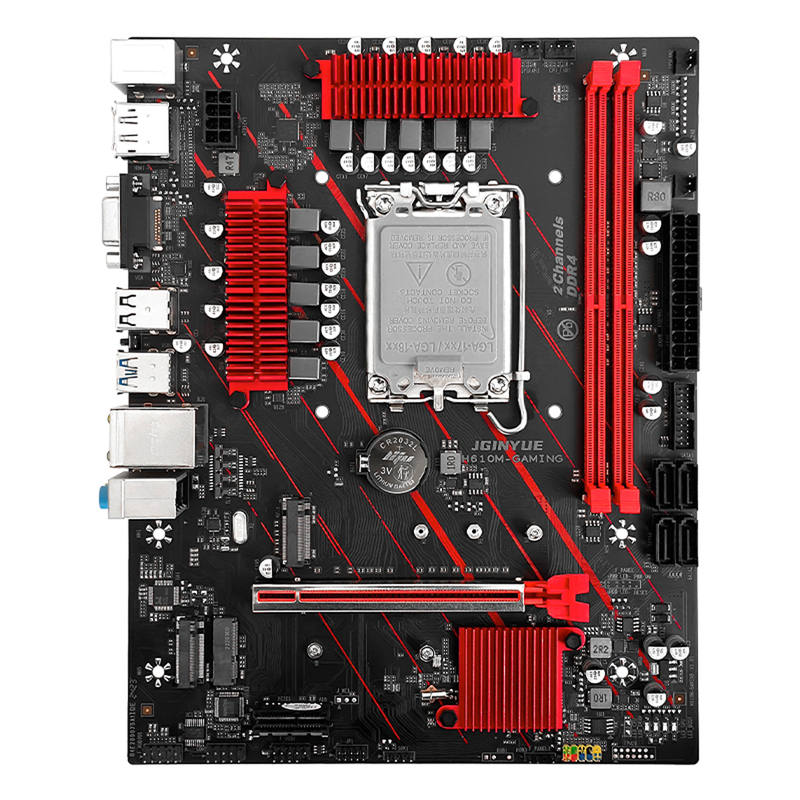 精粤H610M迷你itx白色主板1700酷睿12代13代i3 i5CPU电脑主板套装