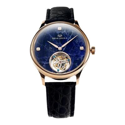 海鸥表陀飞轮手表7072V大理石盘手动同轴无卡度游丝男款女机械表