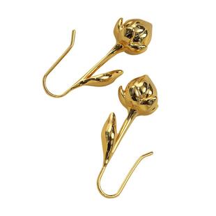 高奢老钱风饰品~L*P蓟花/小鹿/小羊项链耳饰 男女胸针 黄铜镀真金