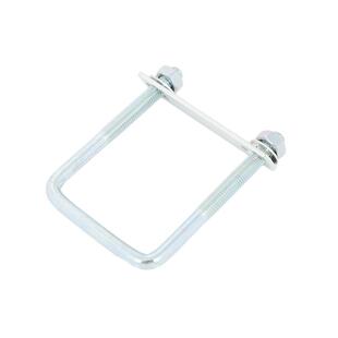 m8直角镀锌U型螺栓U型卡U型管卡方形卡长方型卡扣骑马卡抱箍u形卡