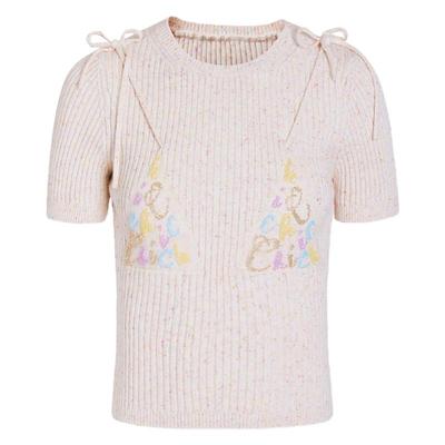 珠绣中长针织纱线时髦