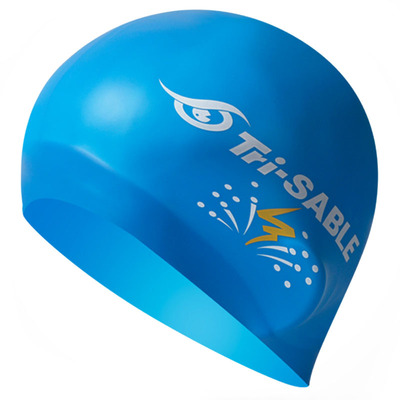 黑貂儿童泳帽男童硅胶游泳帽女童防水不勒头舒适专业护耳泳帽女孩