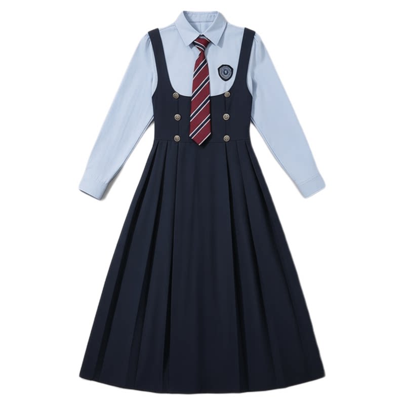 元旦中小大学生诗歌朗诵团体大合唱演出服学院风班服年会表演套装