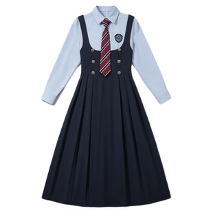 元旦中小大学生诗歌朗诵团体大合唱演出服学院风班服年会表演套装