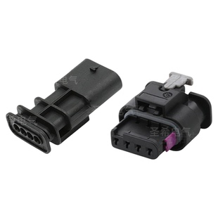 1-1564559-1汽车喷油嘴传感器倒车雷达插头连接器公母1-1718645-1