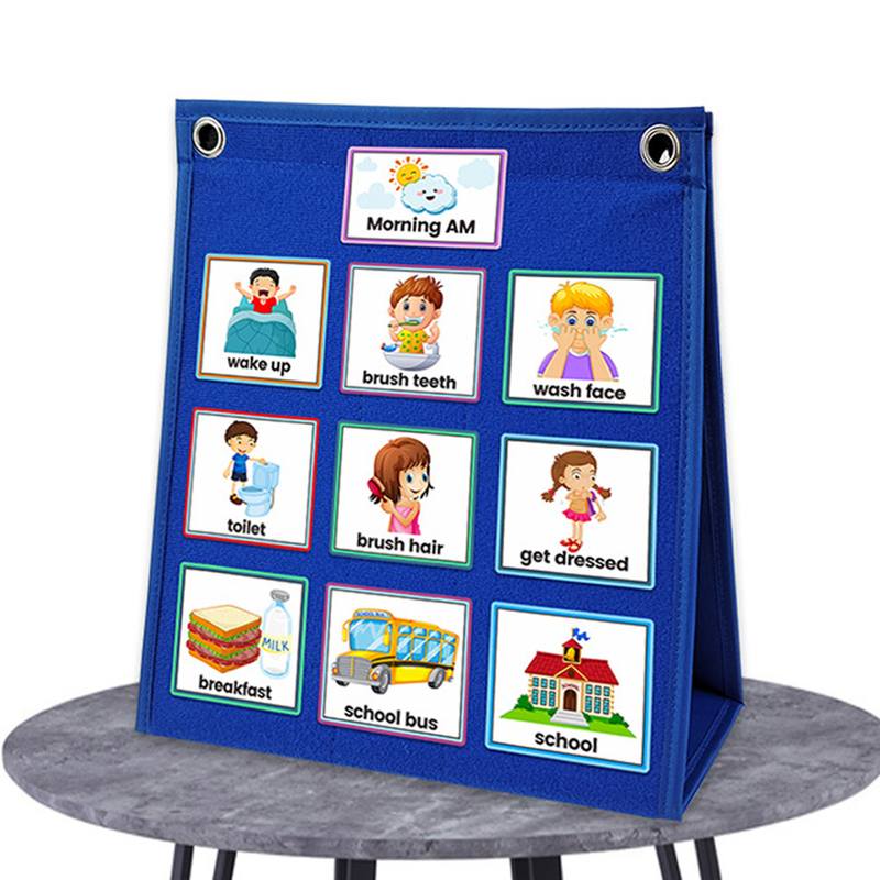 儿童视觉日程表日常工作计划表ScheduleCalendarKidsVisual