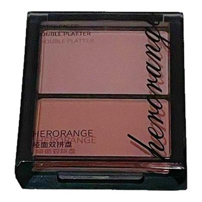 双色高光修容盘哑光水光粉饼提亮面中卧蚕眼头鼻影泪沟女凹陷双拼