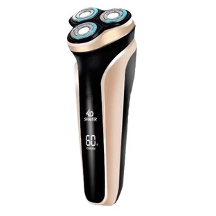 原装大功率电动剃须刀充电式浮动三刀头4D液晶数显男士刮胡刀