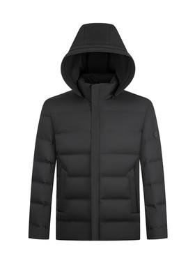 柒牌可拆卸连帽羽绒服男冬季新款