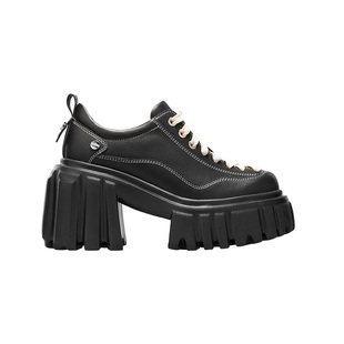 knkw银河印迹小皮鞋女2026夏季新款厚底百搭单鞋法式复古甜酷女鞋