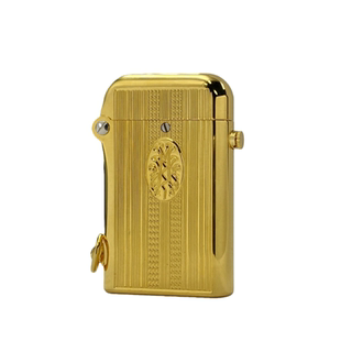 【祝融火具】双钩托伦斯黄铜煤油打火机复古按压弹射男友礼物收藏