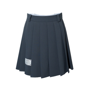 D-HARRY/迪哈利24夏新品纯色学院风高腰百褶短裙女DH242M97333T