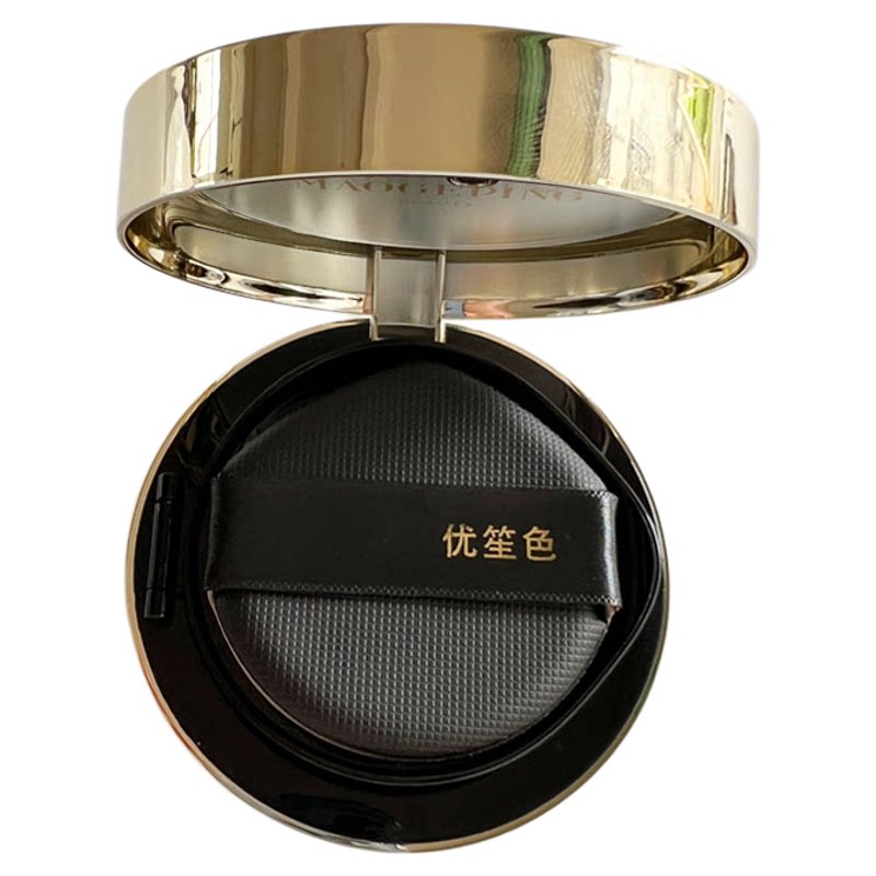 毛戈平黑白羽翼鱼子酱气垫粉扑干皮粉底液粉膏防晒控油遮瑕定妆扑
