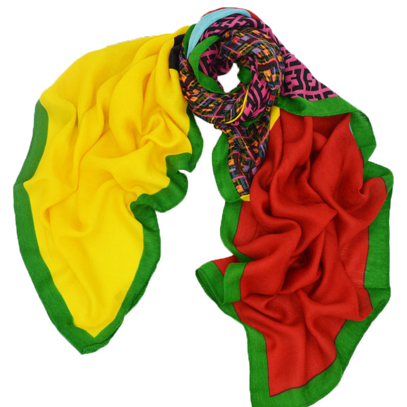 杭州丝绸春秋女复古民族风披肩超大度假旅游拍照围巾方巾沙滩丝巾