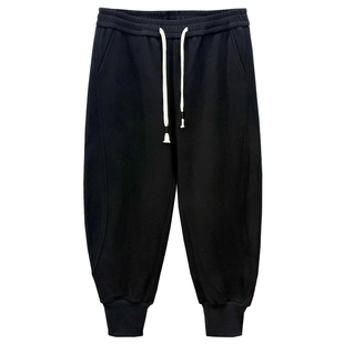 冬大码200斤胖mm宽松显瘦防风保暖加厚束脚卫裤女休闲运动裤长裤