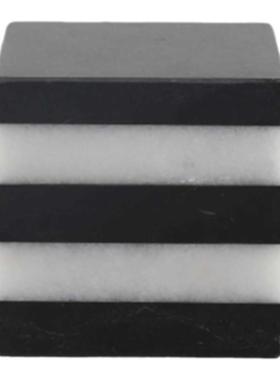 简约抽象几何洞石艺术装饰摆件