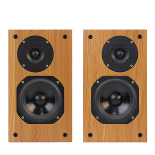 声优创SP502发烧级家庭hifi无源2.0书架音箱5.25寸木质音响高保真