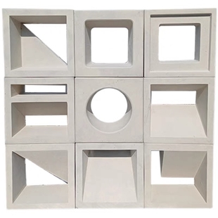 水泥空心砖网红隔断装饰艺术造型背景水泥构件多孔砖别墅庭院镂空