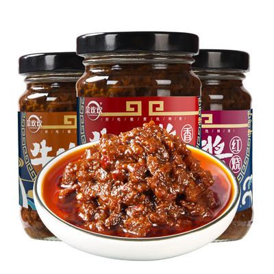 菜欢欢子品牌牛肉酱香辣下饭菜