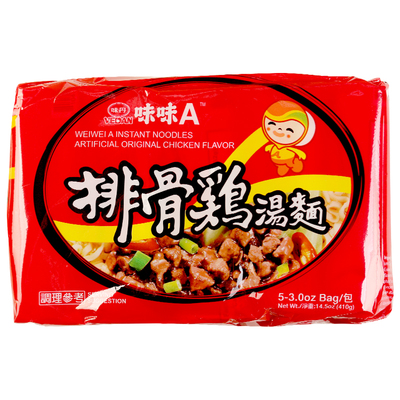 味丹味味A排骨鸡汤面泡方便面