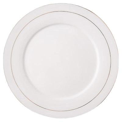 牛排盘圆形西餐盘金边早餐盘陶瓷