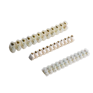 尼龙接线端子排阻燃电线快速连接器镀铜导体接线柱排5A-30A12位