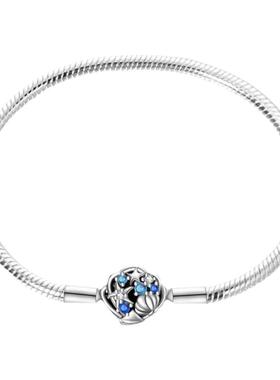 代发跨境速卖通DIY饰品配件高级新款铜镀银四叶草海星贝壳手链