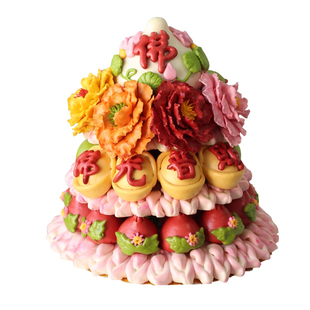 上供花馍佛前元宝馒头庙里六月六祭祖贡品佛道仙花饽饽重阳节新年