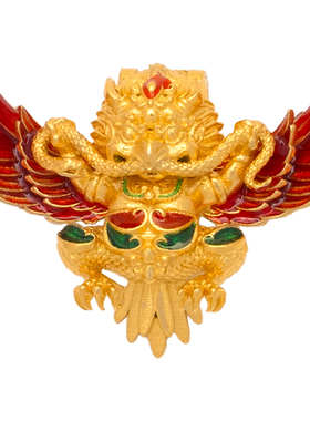 新款珐琅彩大鹏展翅鸟吊坠配件