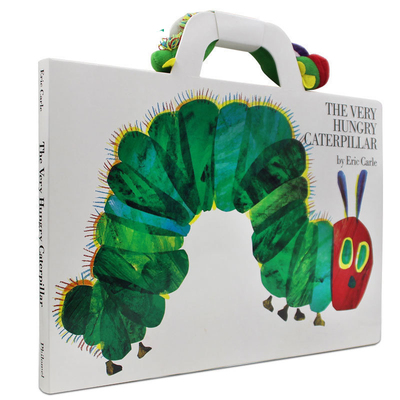 西文优选送音频+玩偶 大开本 The Very Hungry Caterpillar 好饥饿的毛毛虫纸板书Eric Carle艾瑞卡尔 廖彩杏书单英文原版