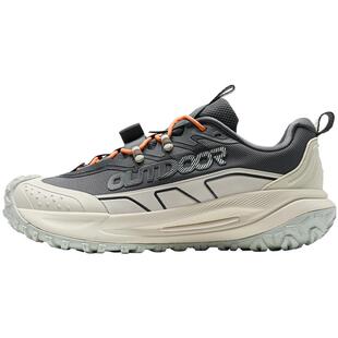 特步飞石2.0丨徒步跑鞋男黑色耐磨户外越野运动鞋休闲鞋女登山鞋