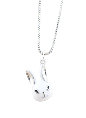 925纯银小白兔项链女兔子生肖