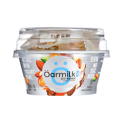 Oarmilk吾岛格兰诺拉希腊酸奶蜜桃无蔗糖90g+10g冷藏燕麦谷物