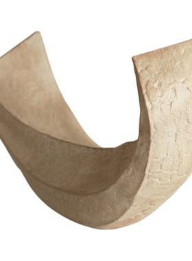 栗石侘寂风复古几何艺术摆件