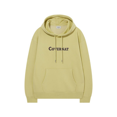 COVERNAT韩国卫衣刺绣装饰连帽款