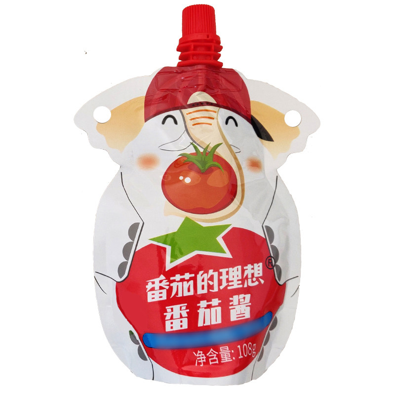 新疆番茄酱儿童无添加番茄膏小包装家用0脂肪番茄红素西红柿酱