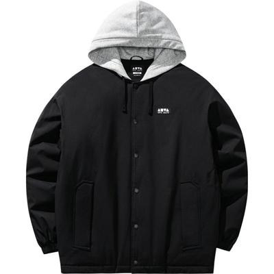 安踏男潮流印花羽绒夹克