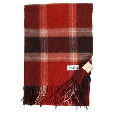 冬季外搭2025新款100%羊毛披肩围巾两用高级感保暖加厚格子斗篷