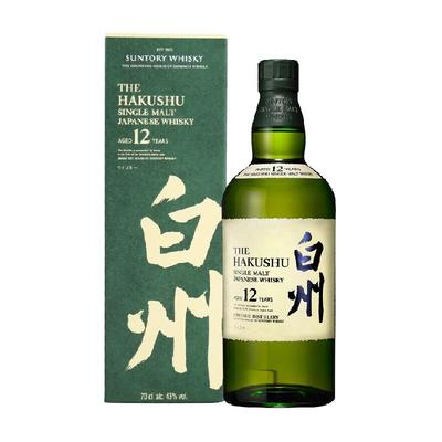 宾三得利白州12年单一麦芽威士忌
