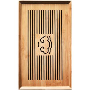 日式竹制茶盘家用功夫茶具套装储水式竹子托盘干泡台茶海实木托盘