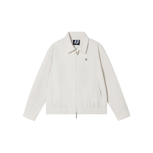 FORNINES纯棉微短款翻领夹克男女情侣装衣服潮牌春季美式休闲外套