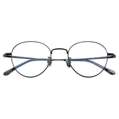 菲尔渡边小框眼镜架高度数钛架女