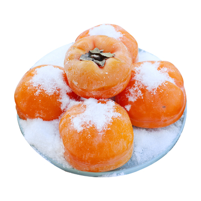 正宗东北新鲜磨盘大柿子